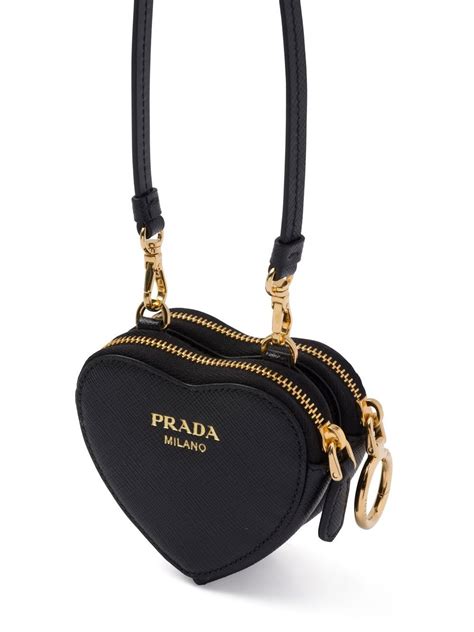 prada detachable saffiano zipped mini pouch|Prada saffiano mini pouch.